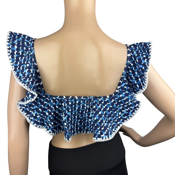 New Studio by Anne Cole Flounce Around Multi Off The Shoulder Bikini Top Size XS - Picture 5 of 6